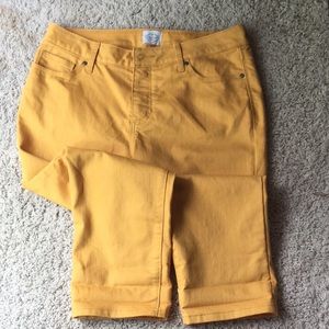 Women’s mustard colored pants trousers size 12